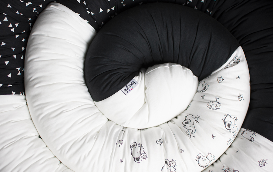 Sovorm, sovdjur som används som spjälsängsskydd och en mysig sovkompis