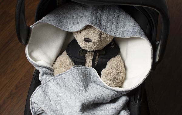 Babywrap, filt till babyskydd, barnvagn och bilbarnstol
