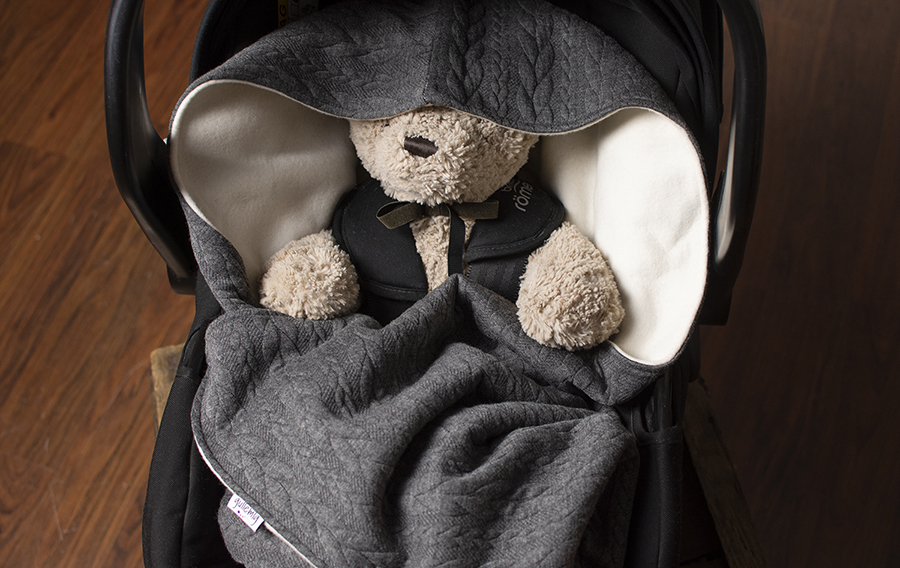 Babywrap, filt till babyskydd, barnvagn och bilbarnstol