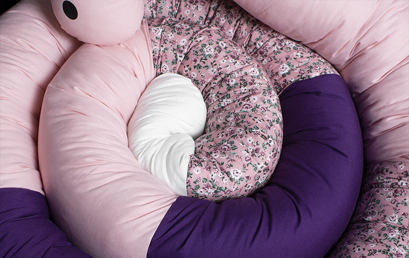 Sovorm, sovdjur som används som spjälsängsskydd och en mysig sovkompis