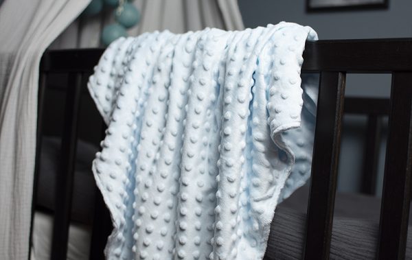 Supermjuk himmelsblå minkyfilt