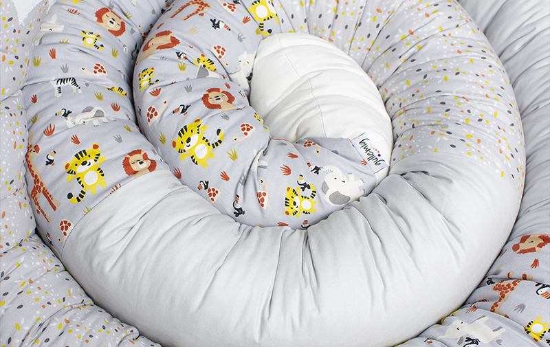 Sovorm, sovdjur som används som spjälsängsskydd och en mysig sovkompis