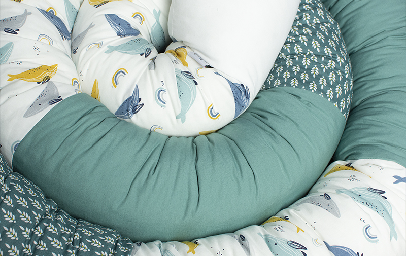 Sovorm, sovdjur som används som spjälsängsskydd och en mysig sovkompis